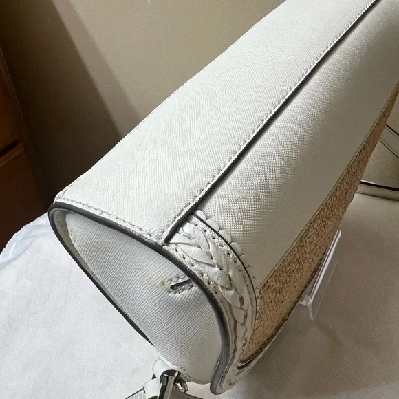 Kate Spade Woven / leather Crossbody GUC - Picture 9 of 13